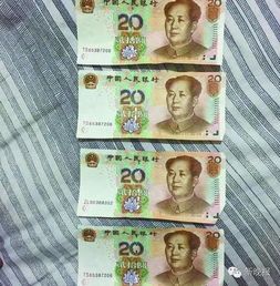 20元纸币假币